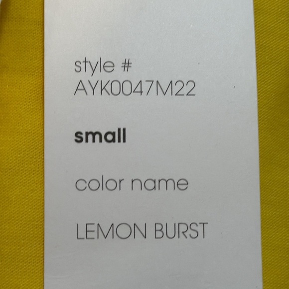 Ady P Yellow V Neck High Low Rayon Blend Womens S Short Sleeve T Shirt NWT - Picture 8 of 9
